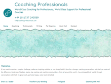 Tablet Screenshot of coachingprofessionals.com